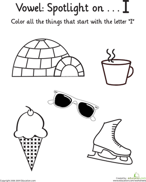 Things That Start with I: Vowel Spotlight