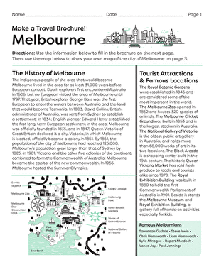 Make a Travel Brochure! Melbourne