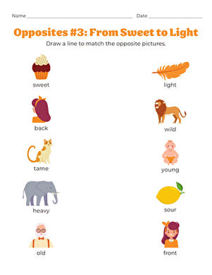 Opposites #3: From Sweet to Light