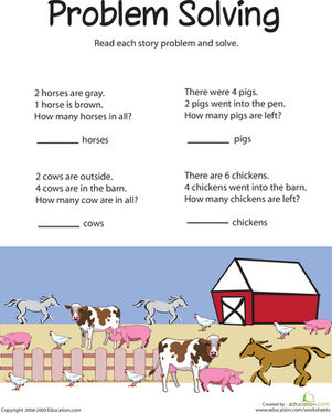 Animal Addition: Problem Solving