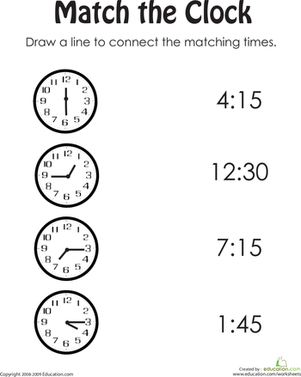 Match the Clock II