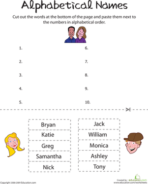 Alphabetical Names