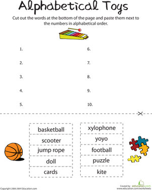 Alphabetical Toys