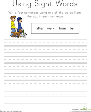 Sight Word Sentences