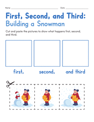 First, Second, Third: Building A Frosty Snowman