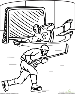 Color the Hockey Game