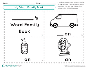 My Word Family Book: