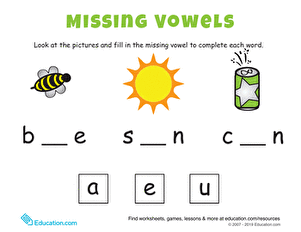 Missing Vowels