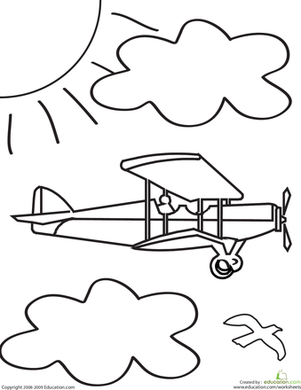 Color the Airplane