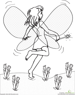 Color the Dancing Fairy