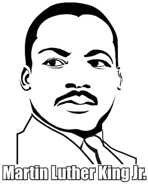 Martin Luther King, Jr. Coloring Page