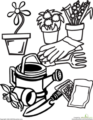 Color the Gardening Gear