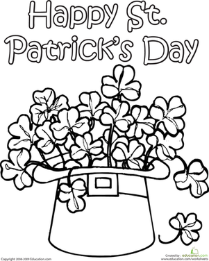 Clover Coloring Page