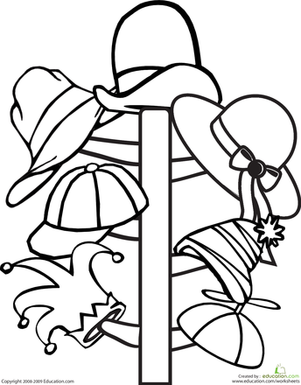 Color the Hat Rack