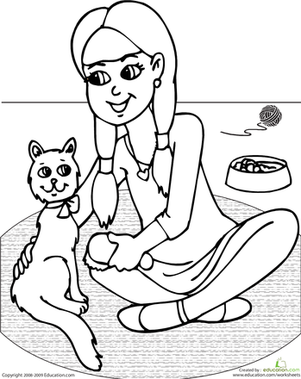Color the Kitten