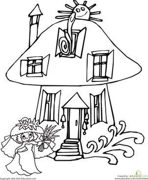 Color the Mushroom House
