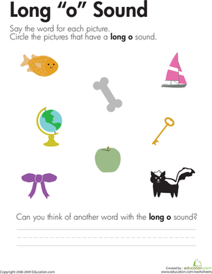 Long "O" Vowel Sounds