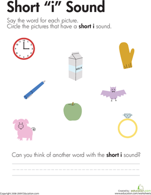 Short "I" Vowel