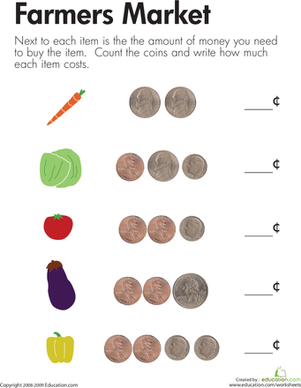 Counting Coins at the Farmers Market