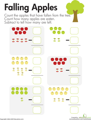 Subtraction: Falling Apples