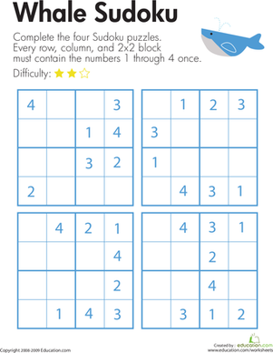 Sudoku for Beginners: Whale