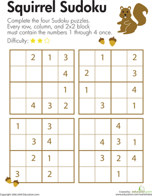 Squirrel Sudoku