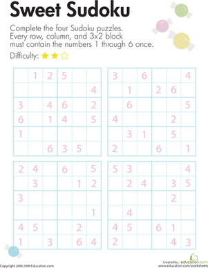 Kids Sudoku Printable