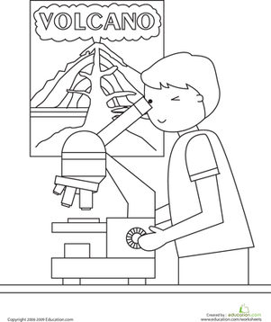 Science Class Coloring Page