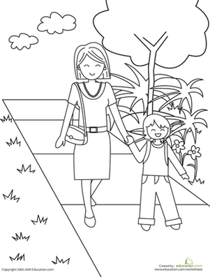 Color the Walk to School