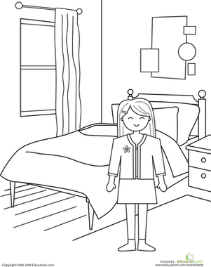 First Day of School Coloring Page