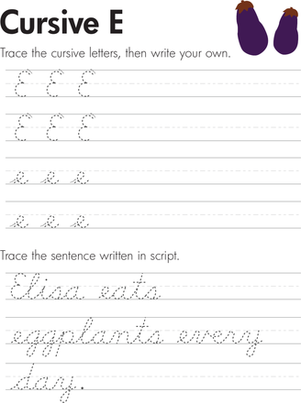 Cursive E
