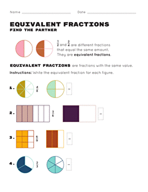 Equivalent Fractions: Find the Partner