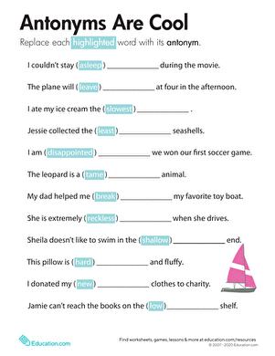 Antonyms Are Cool