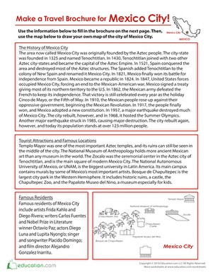Make a Travel Brochure for Mexico City