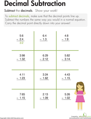 Decimal Subtraction