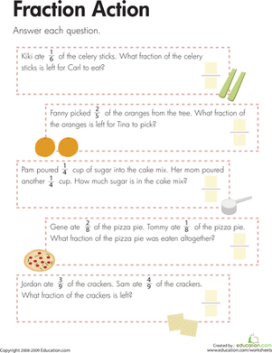 Word Up! Fraction Word Problems