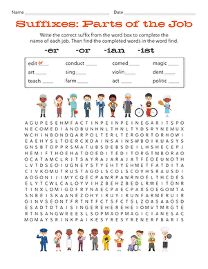 Suffixes: Parts of the Job