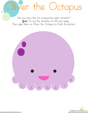 Cutting Wavy Lines: Oliver the Octopus