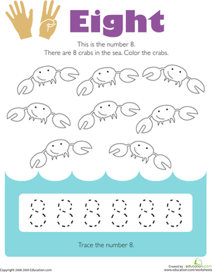 Tracing Numbers: 8