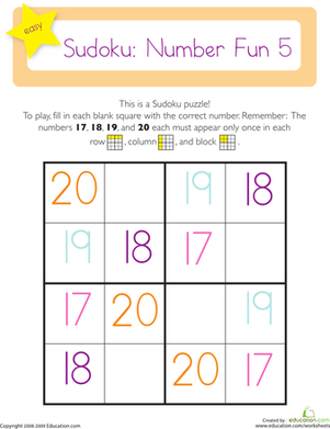 Sudoku: Number Fun 5