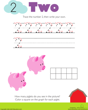 Tracing Numbers & Counting: 2
