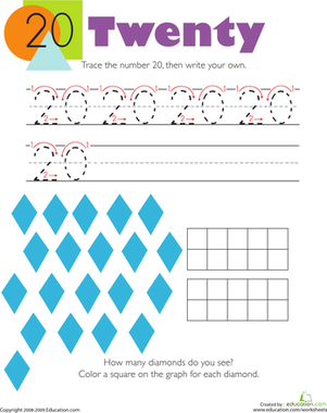 Tracing Numbers & Counting: 20