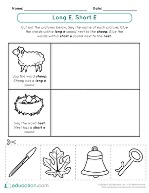 Vowel Sounds: Long E, Short E