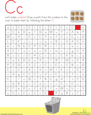 Letter Maze: C