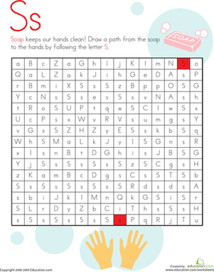 Letter Maze: S