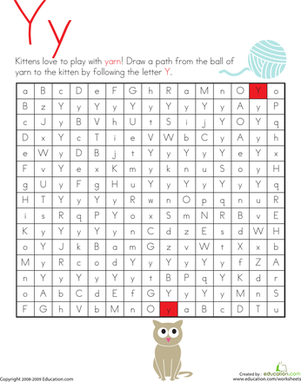 Letter Maze: Y