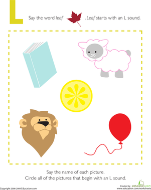 Letter Sounds: L