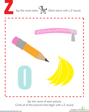 Letter Sounds: Z