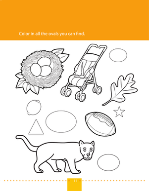 Shape Coloring: Ovals