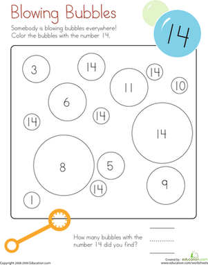 Coloring 14: Blowing Bubbles